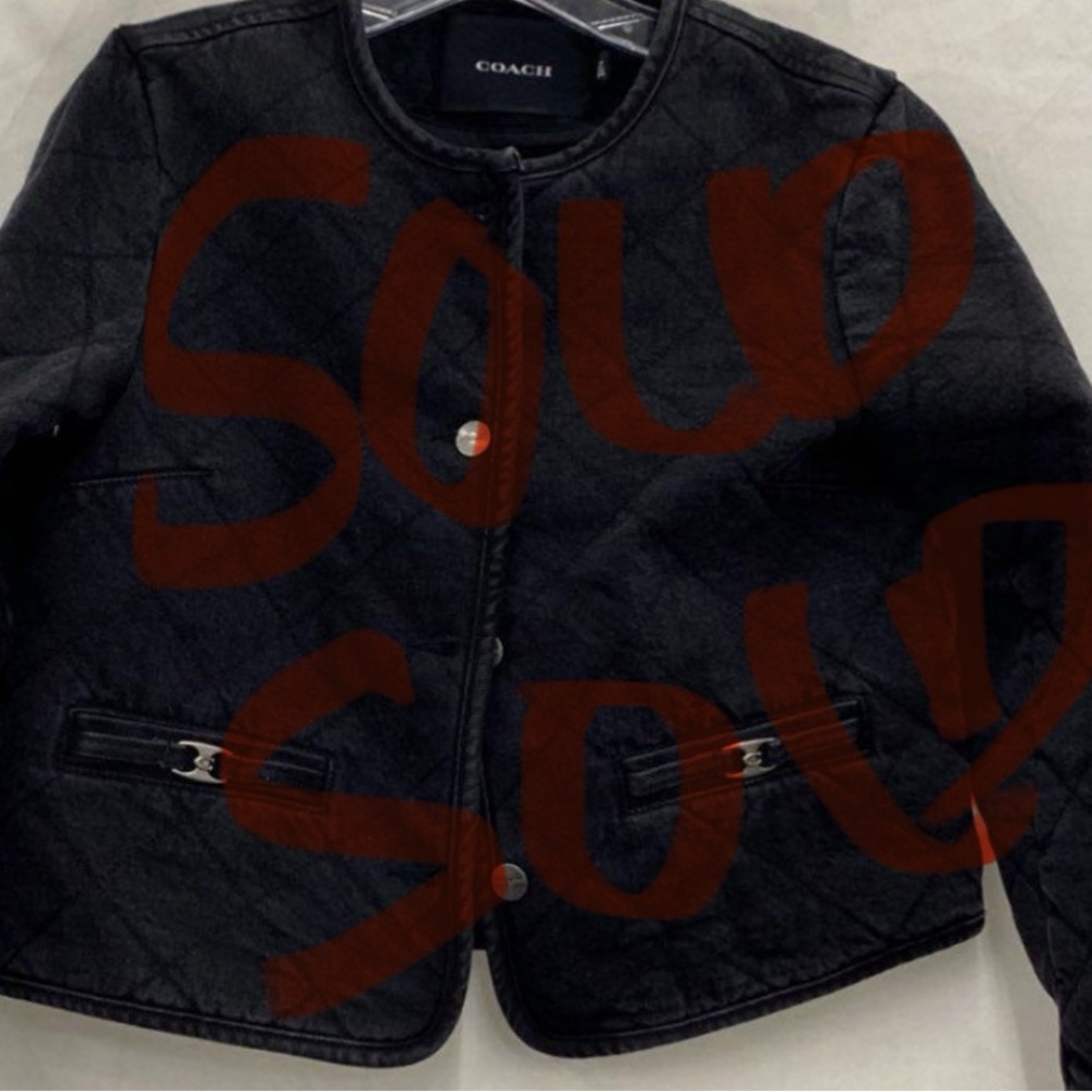 SOLD
Coach Quilted Jacket Size Small